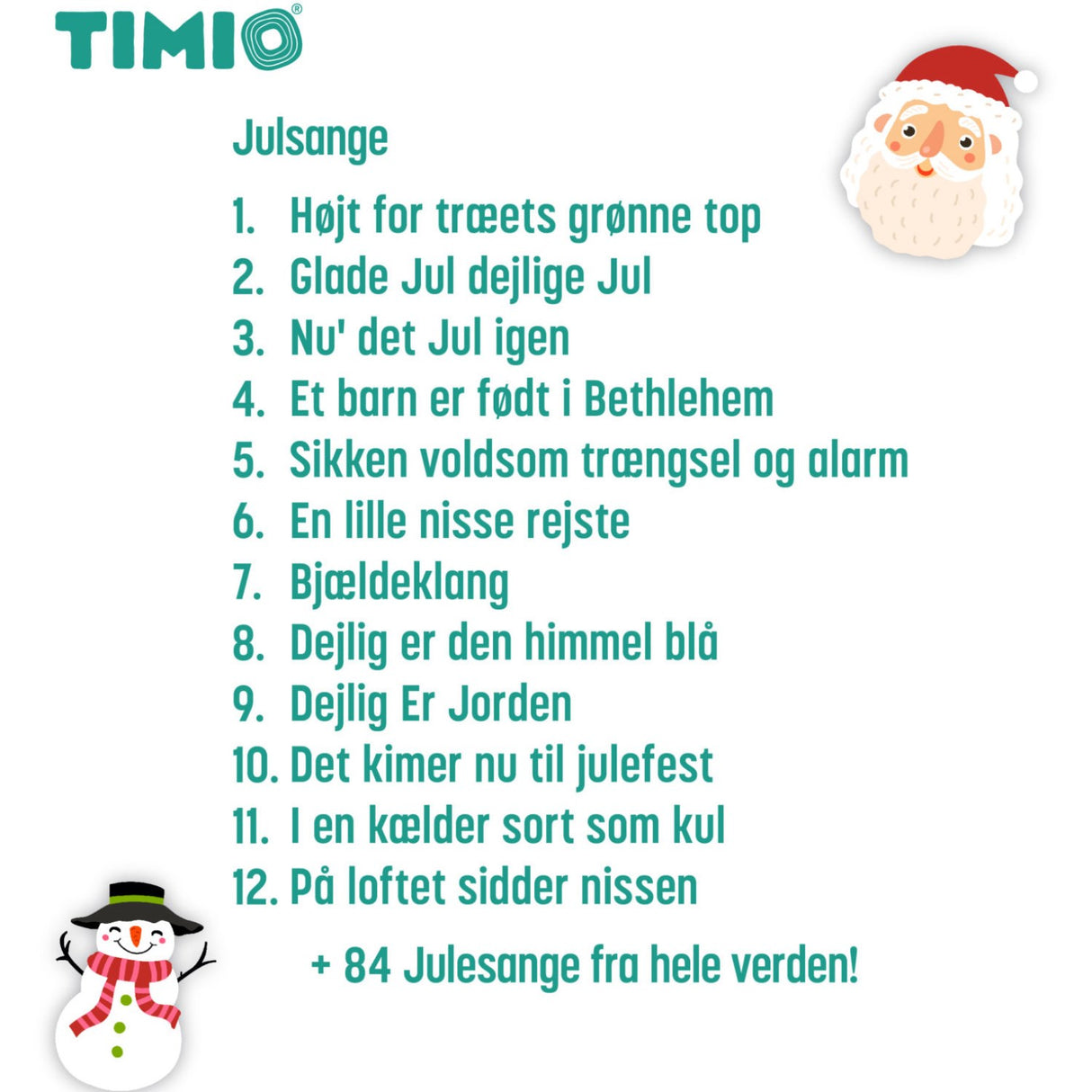TIMIO® Julesange Disc
