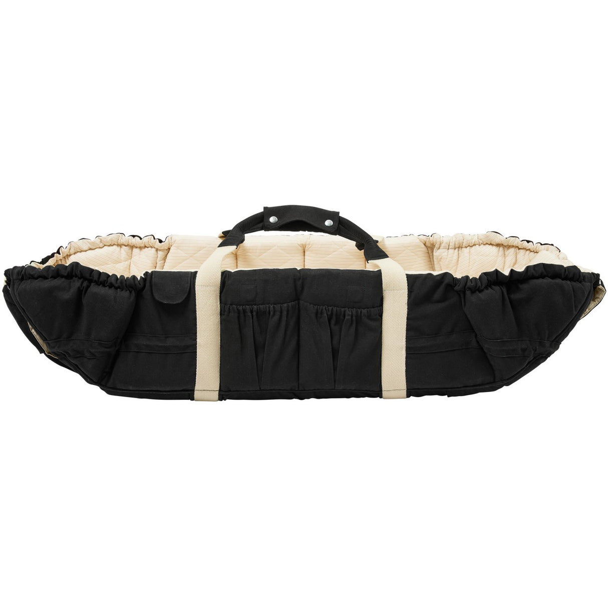 COPENHAGEN COLORS Black W. Cream Solid Stripe Organic Multifunctional Lift