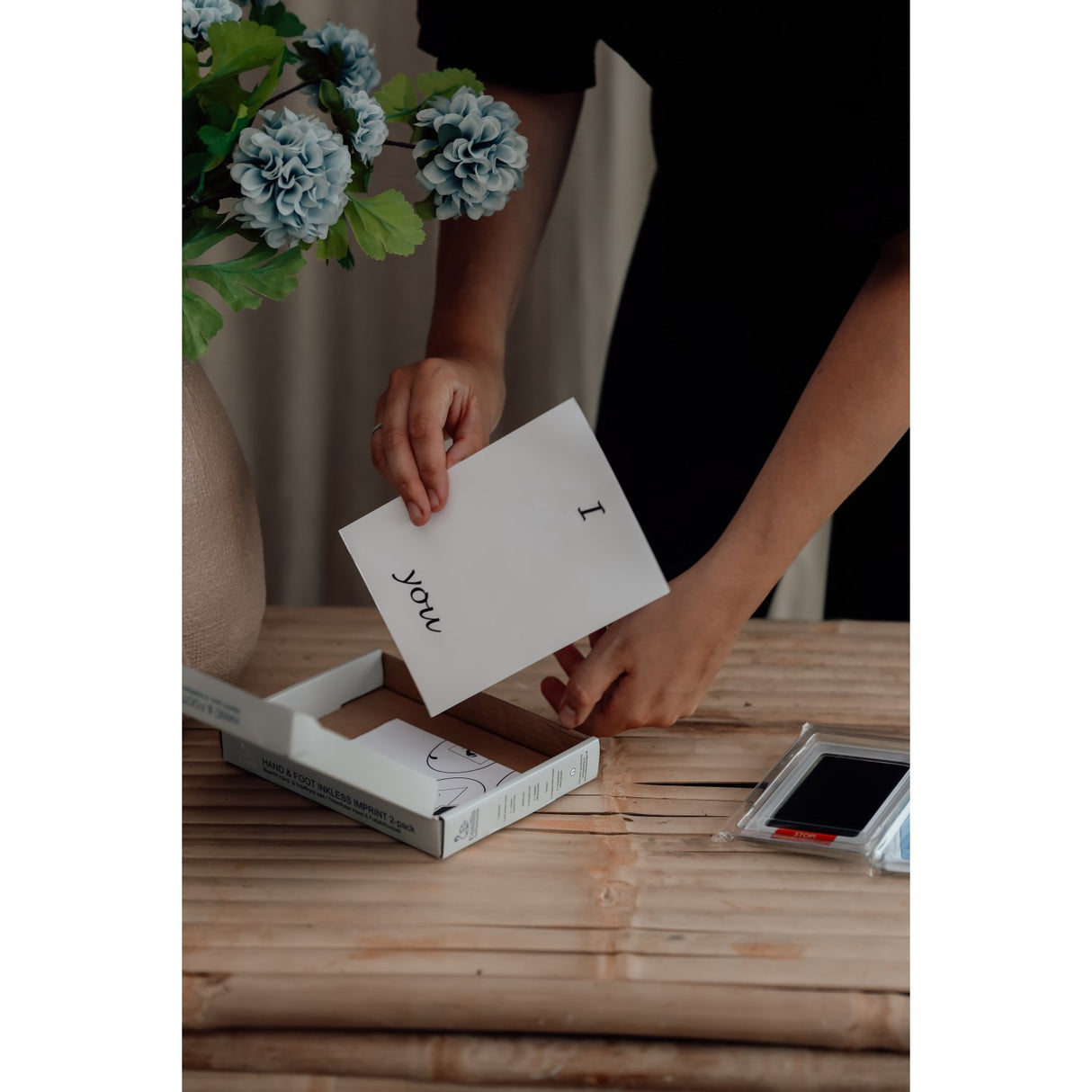 Vanilla COPENHAGEN Black/Blue Hånd & Fod Blækfri Pude Kit 2-pak