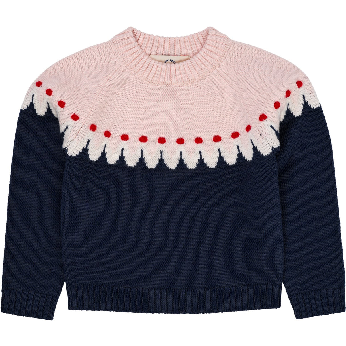 COPENHAGEN COLORS Navy Combi Cupcake Classic Jumper