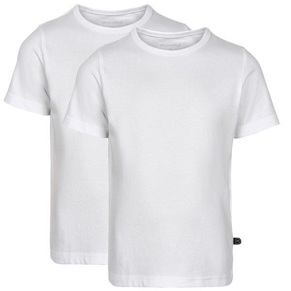 Minymo Brilliant White T-shirts Basis 32 2-pak