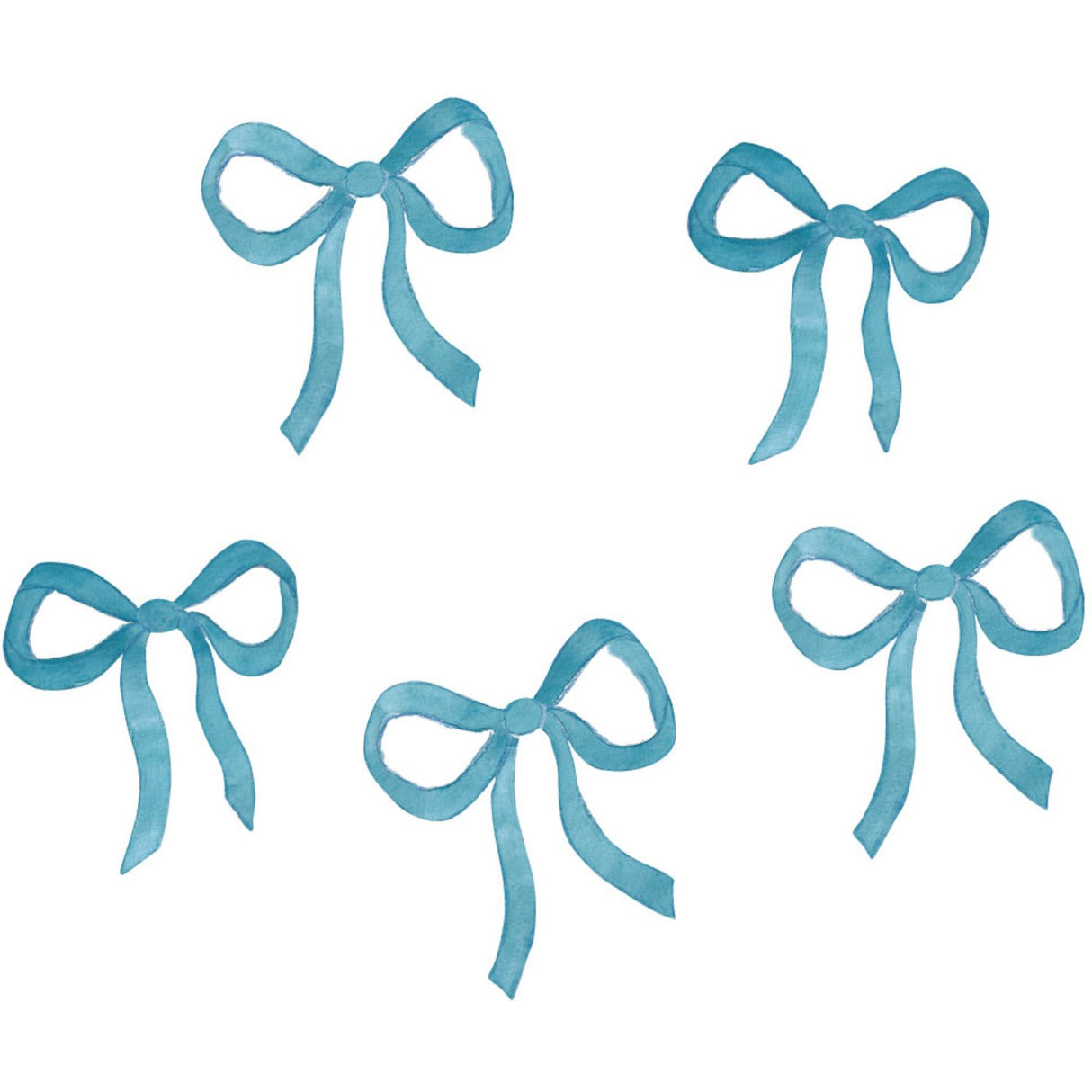 That's Mine Blue Wallsticker Bows 5-Pak