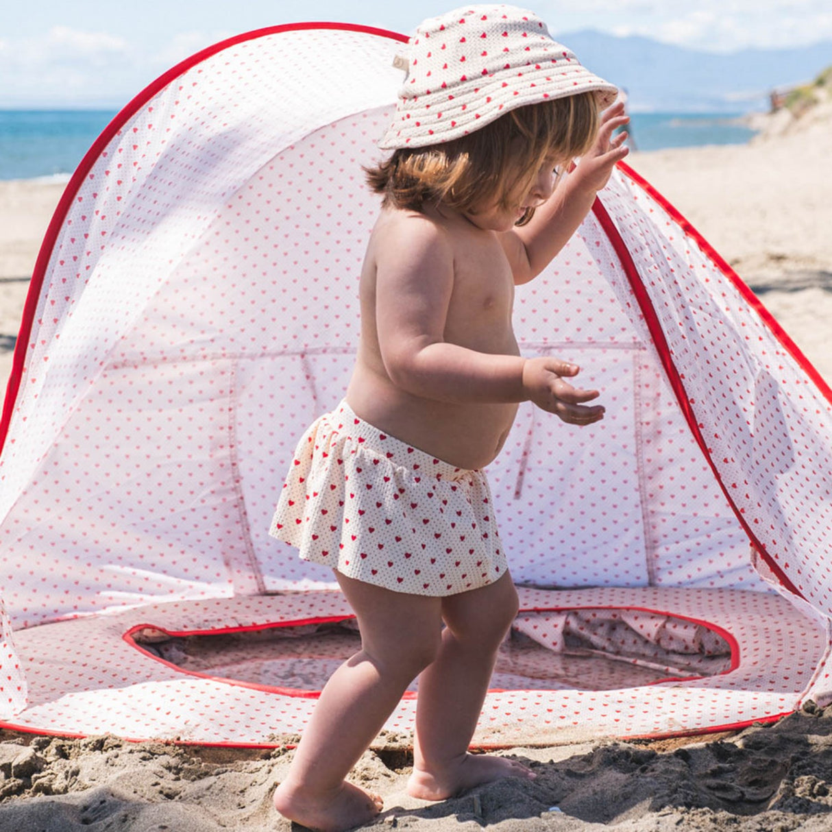 That's Mine Lots Of Love Red Sally Badeshorts