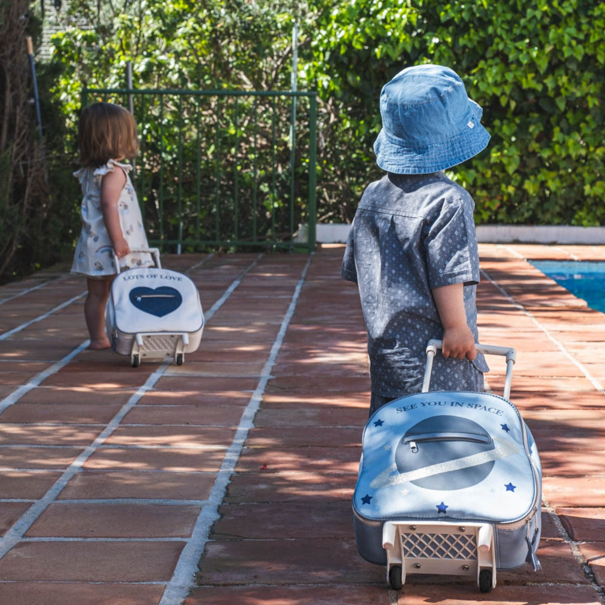 That's Mine Blue Tris Trolley Taske