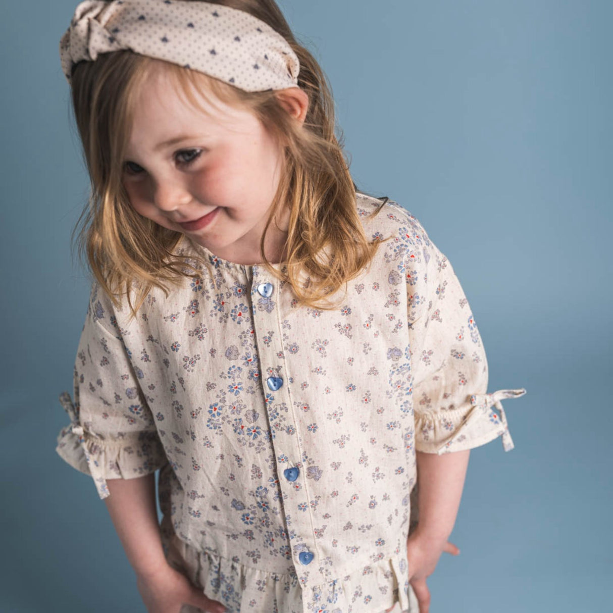 That's Mine Sprinkles Hearts Yellow Carmen Skjorte