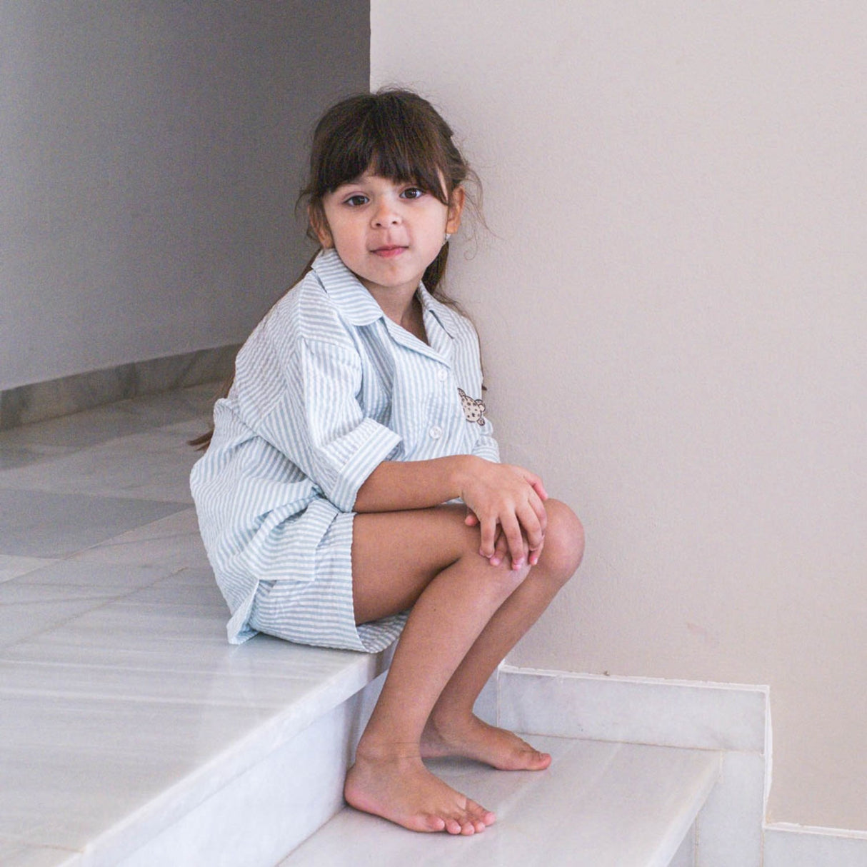 That's Mine Blue Stripe Ino Skjorte