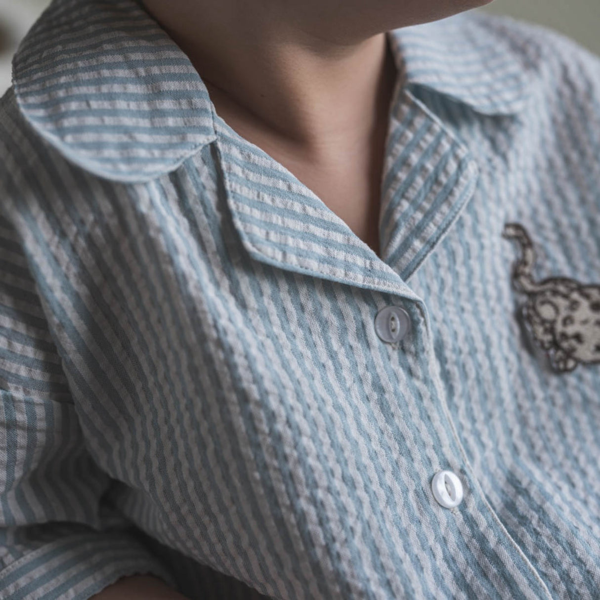 That's Mine Blue Stripe Ino Skjorte