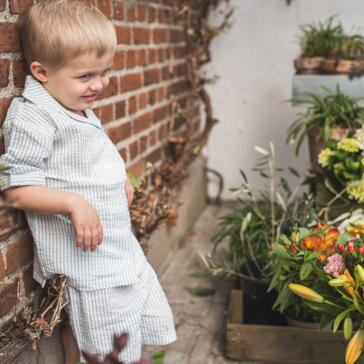 That's Mine Blue Stripe Ino Skjorte