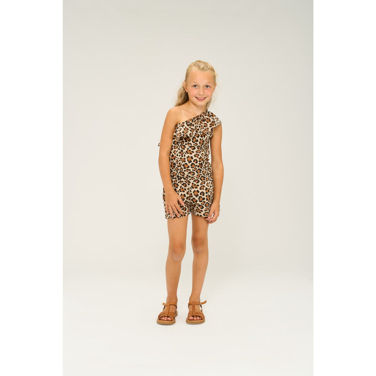 The New Feather Gray AOP Orella Top