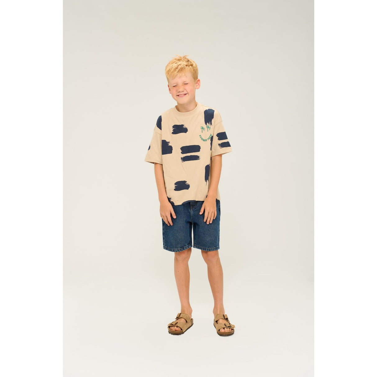 The New Medium Blue Denim Re:turn Loose Fit Shorts