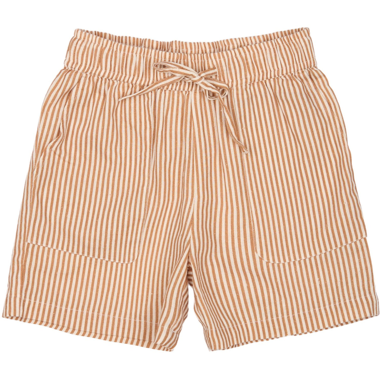 The New Indian Tan Striped Ollie Shorts
