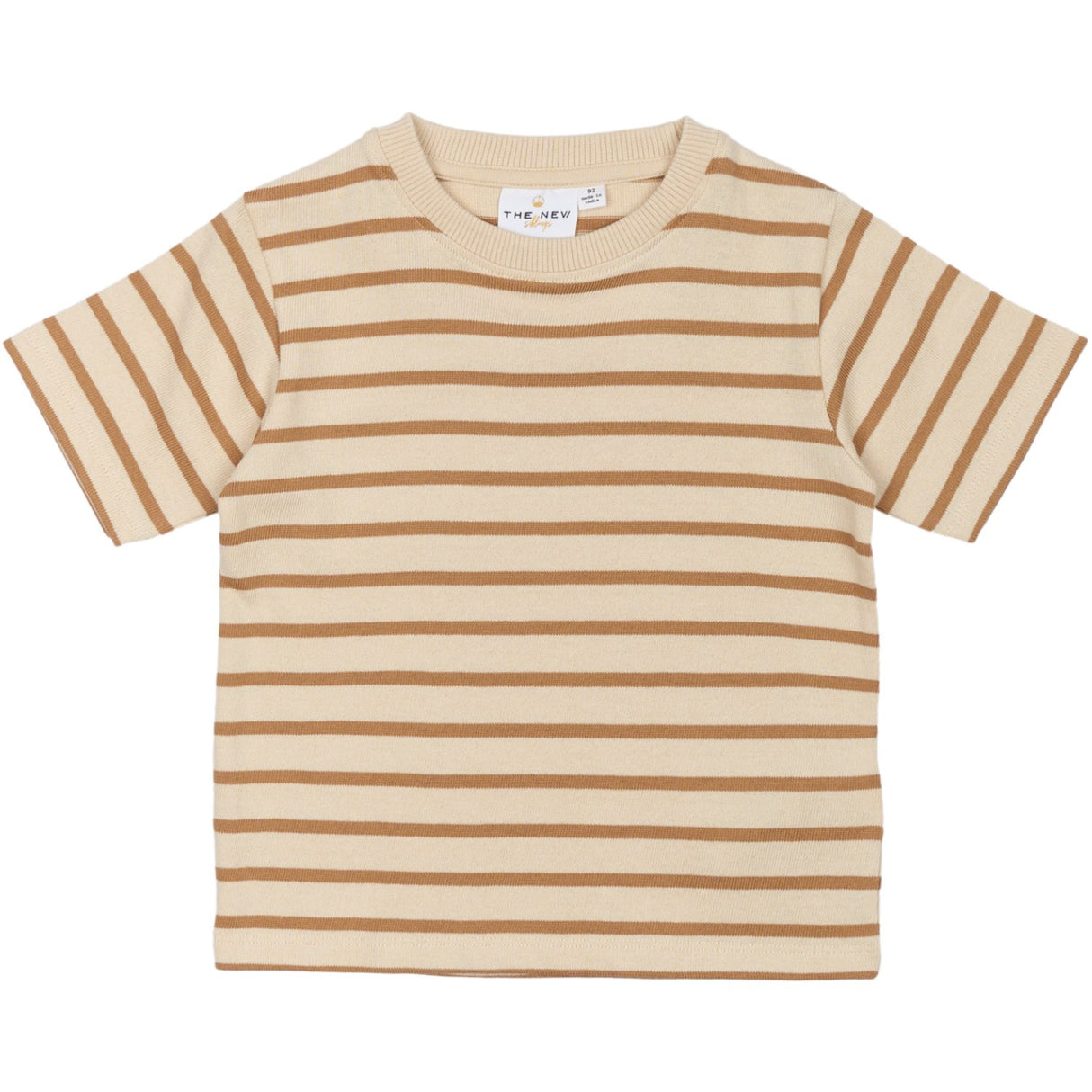 THE NEW Siblings Indian Tan Striped Nat Uni Oversize T-Shirt