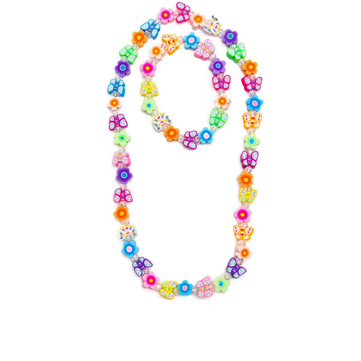 Great Pretenders Flutter Flowers Halskæde og Armbånd Sæt