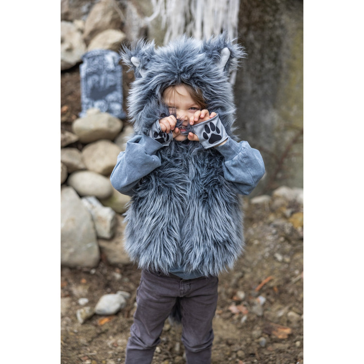 Great Pretenders Big Bad Wolf Vest med Vanter
