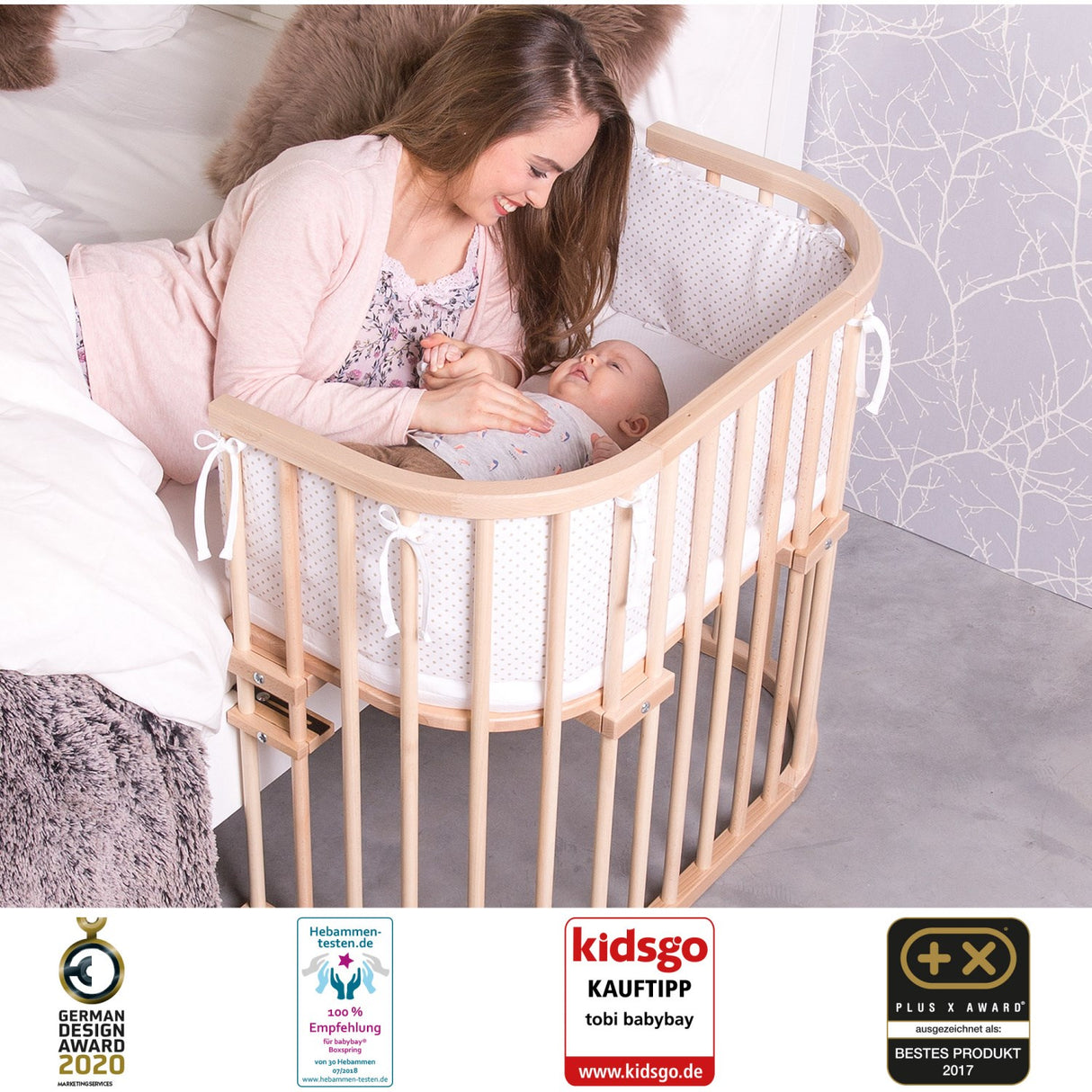 babybay ® Natural Ubehandlet Original Co-Sleeper