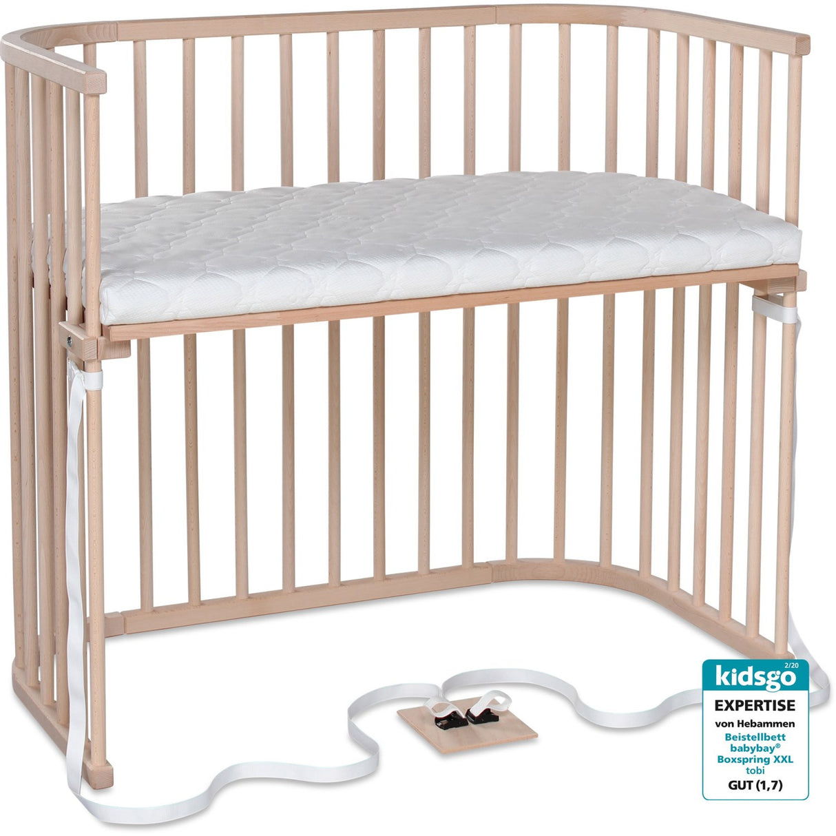 babybay® Natural Ubehandlet Boxspring Xxl Co-Sleeper