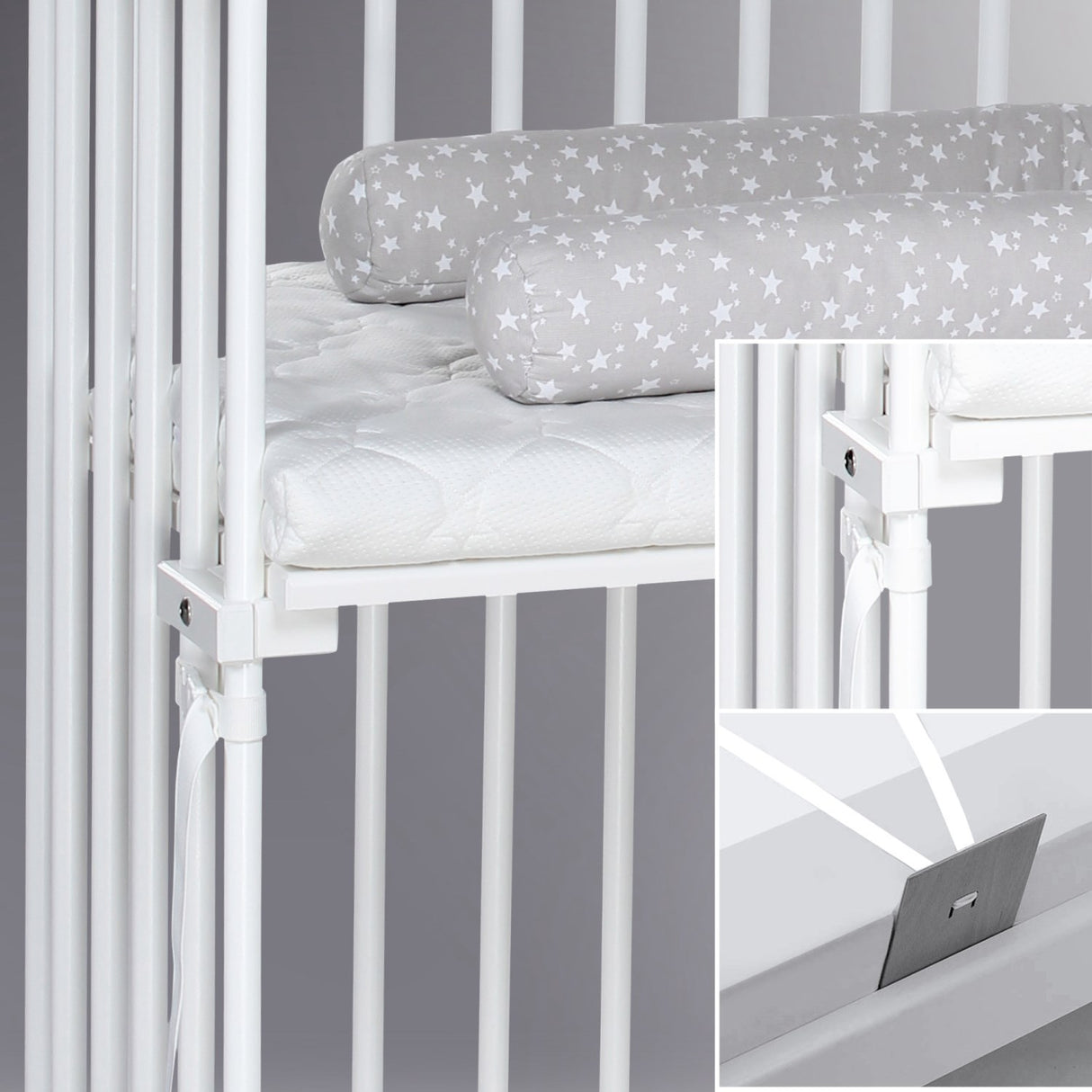 babybay® White Varnished Boxspring Xxl Co-Sleeper