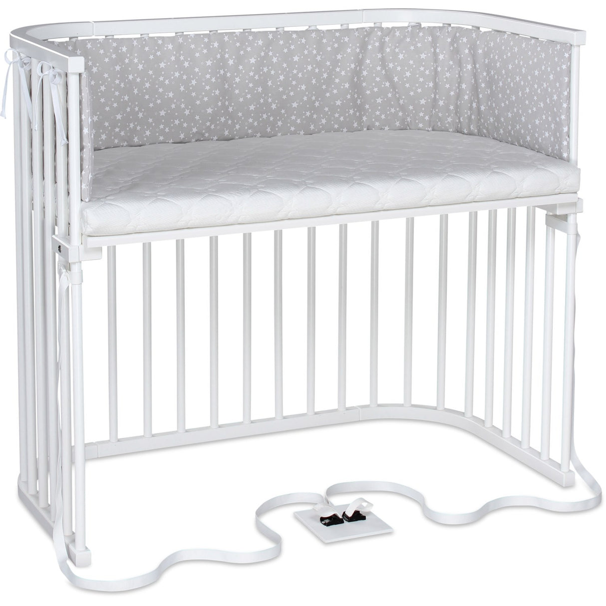 babybay® White Varnished Boxspring Xxl Co-Sleeper