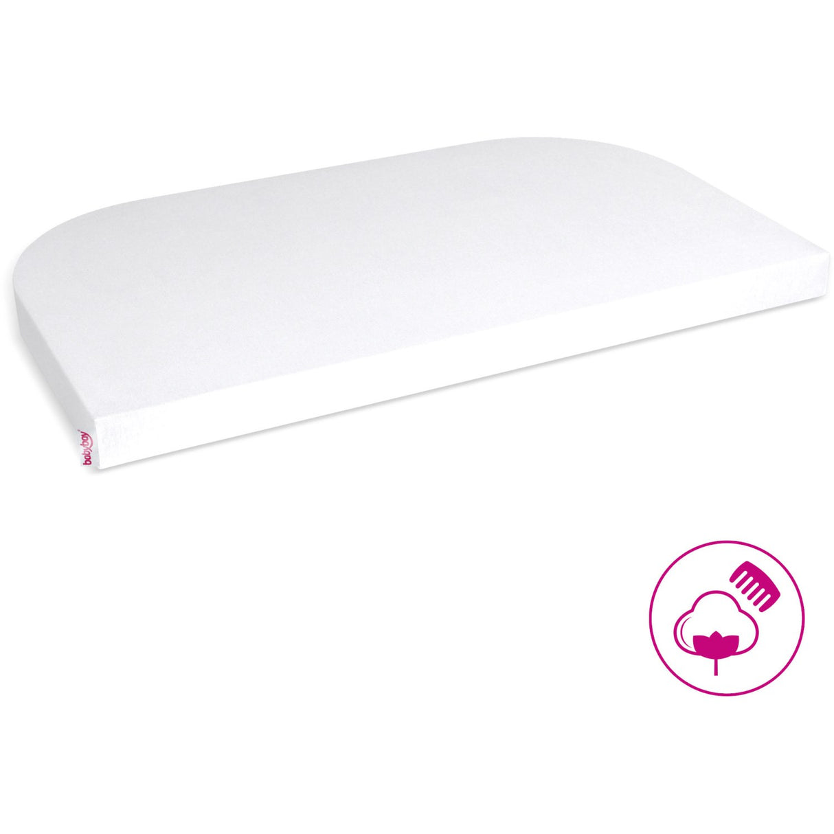 babybay ® White Jersey Cover Deluxe Lagen Maxi, Midi, Boxspring, Comfort and Comfort Plus