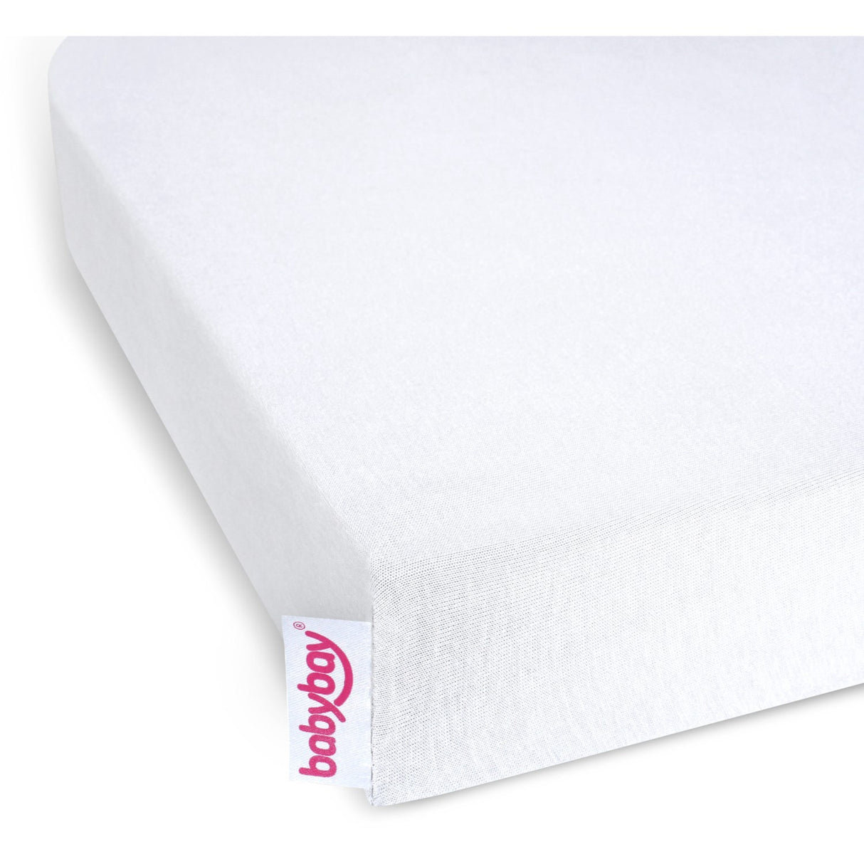 babybay ® White Jersey Cover Deluxe Lagen Maxi, Midi, Boxspring, Comfort and Comfort Plus