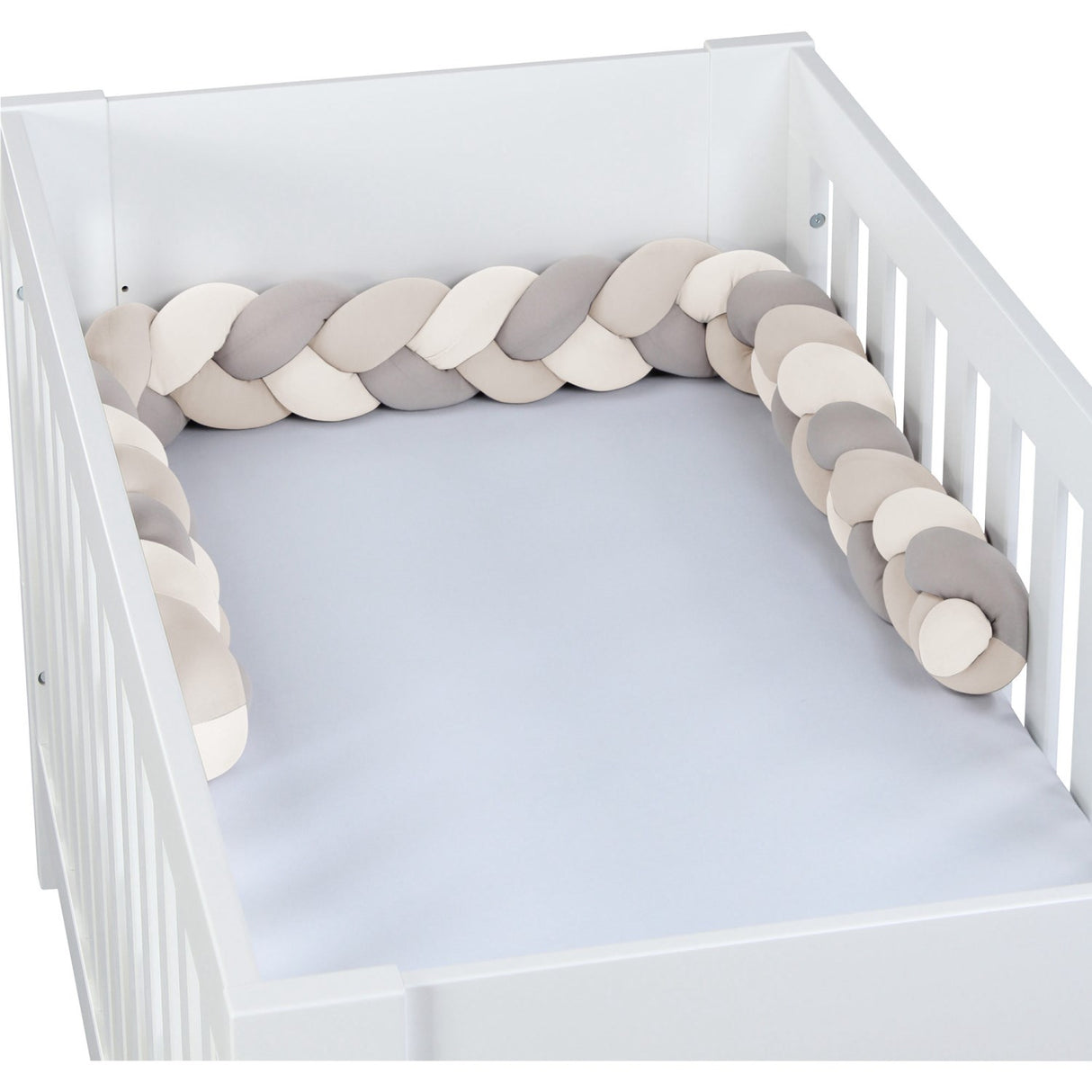 babybay ® Flettet Sengerand Ivory/Beige/Cream 200 Cm
