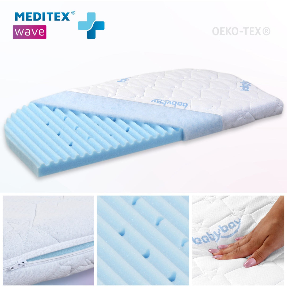babybay ® Madras Meditex® Wave til Maxi & Boxspring seng