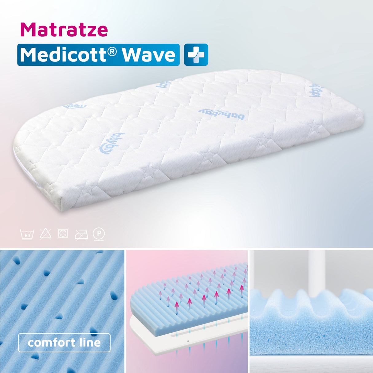 babybay ® Madras Meditex® Wave til Original seng