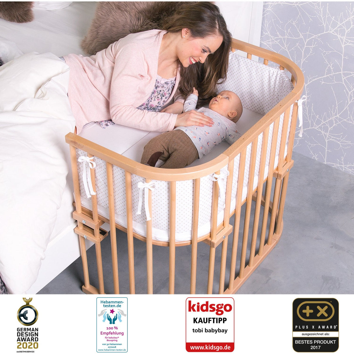 babybay® Natural Ubehandlet Maxi Co-Sleeper