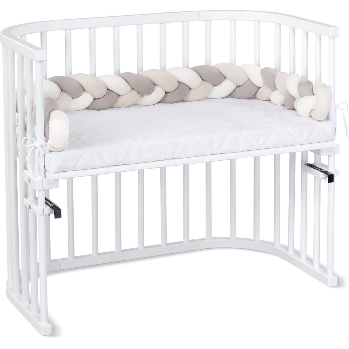 babybay ® Flettet Sengerand Ivory/Beige/Cream 180 Cm