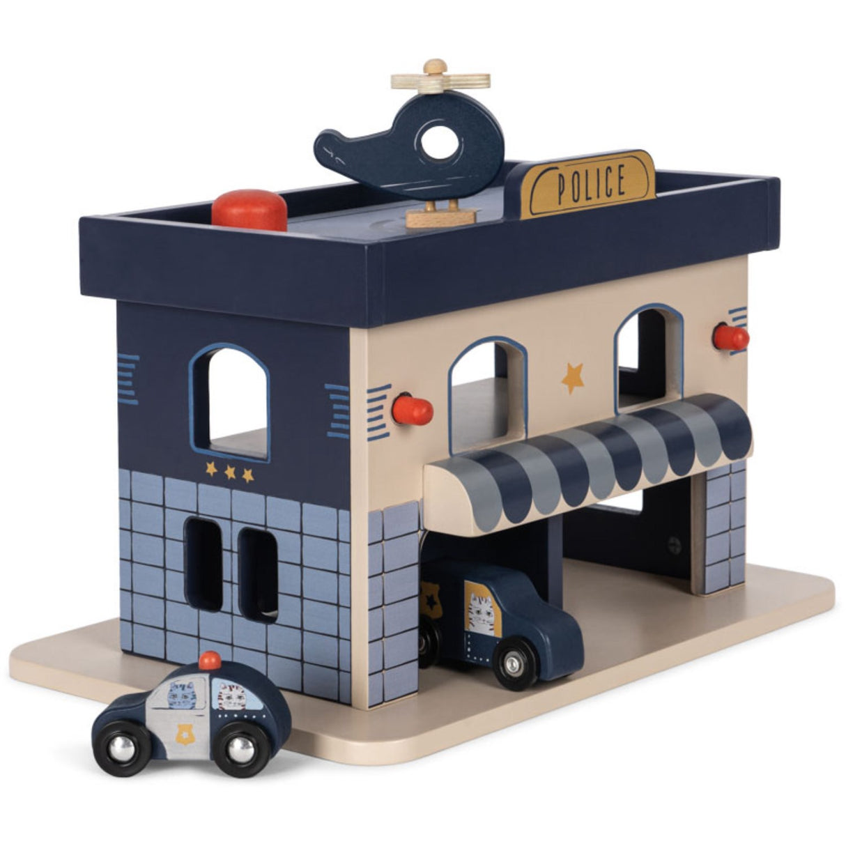 Konges Sløjd Blue Multi Wooden Politistation