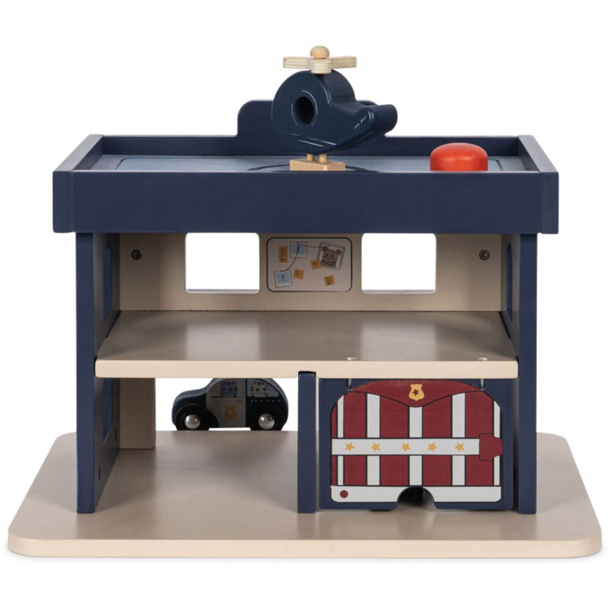 Konges Sløjd Blue Multi Wooden Politistation