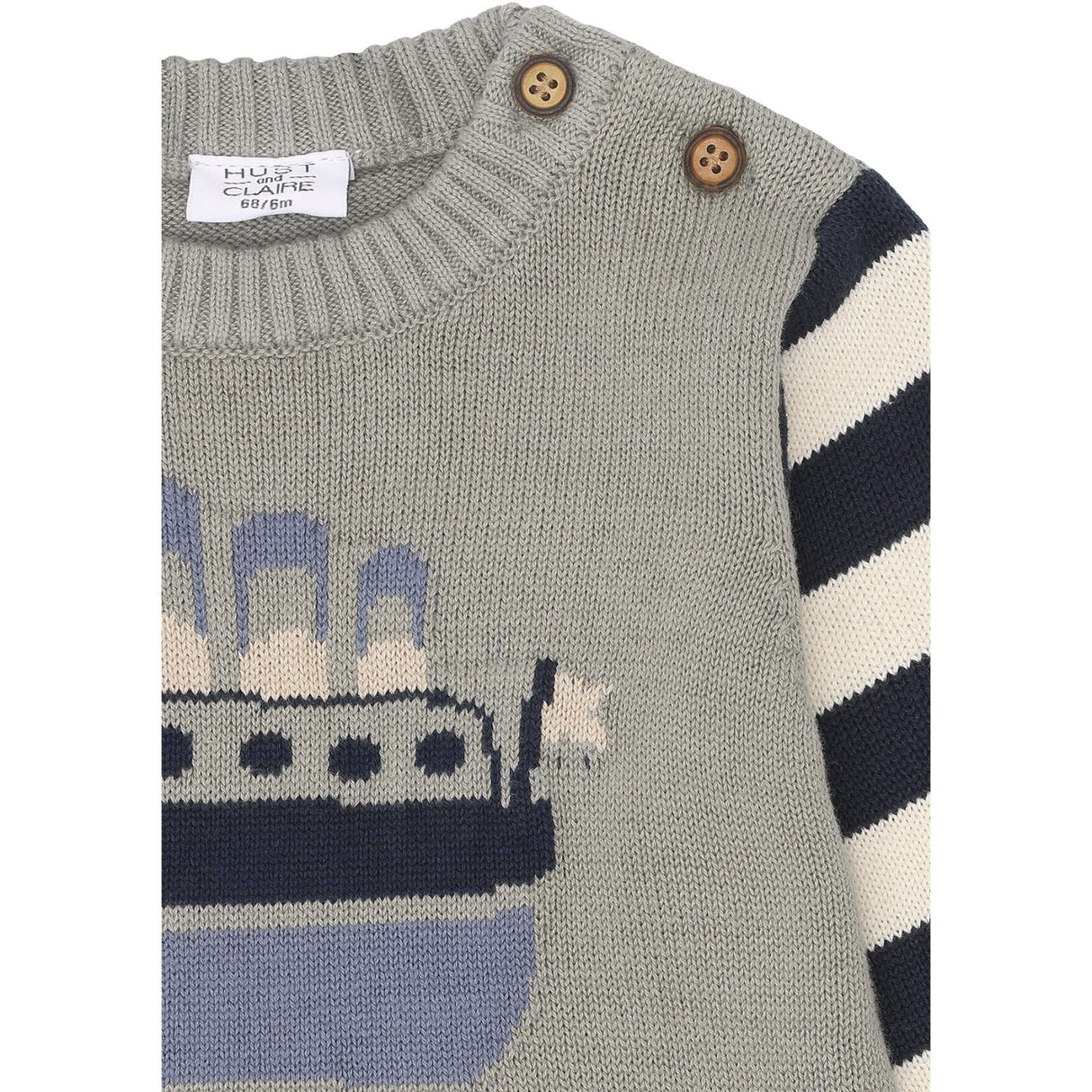 Hust & Claire Seagrass Pilou Pullover