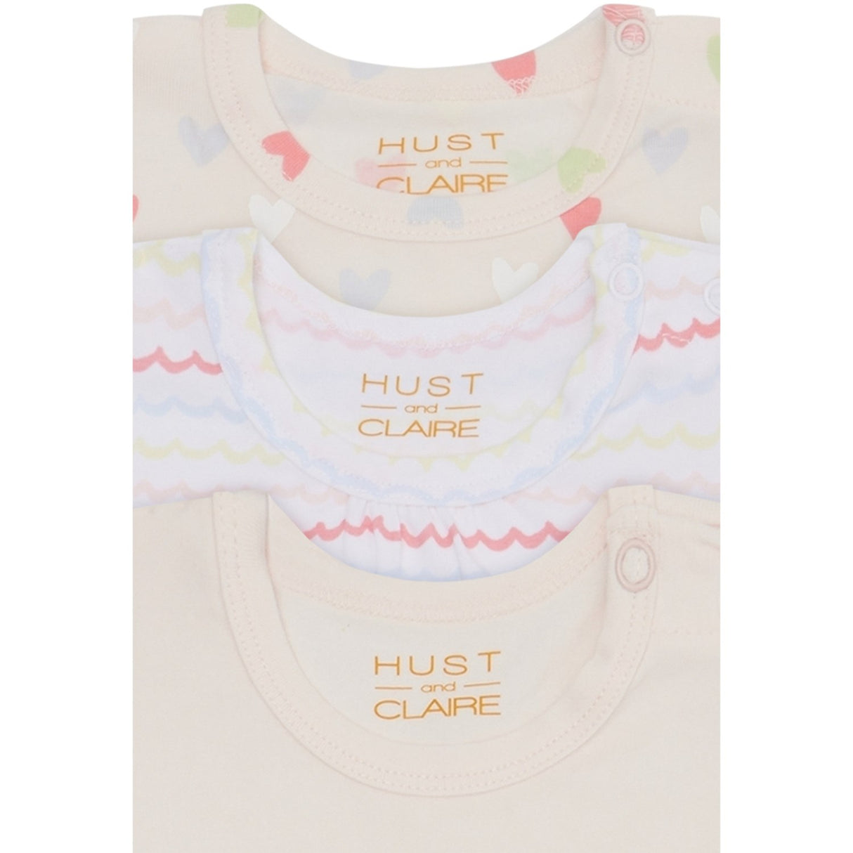 Hust & Claire White Bella Body 3-pak