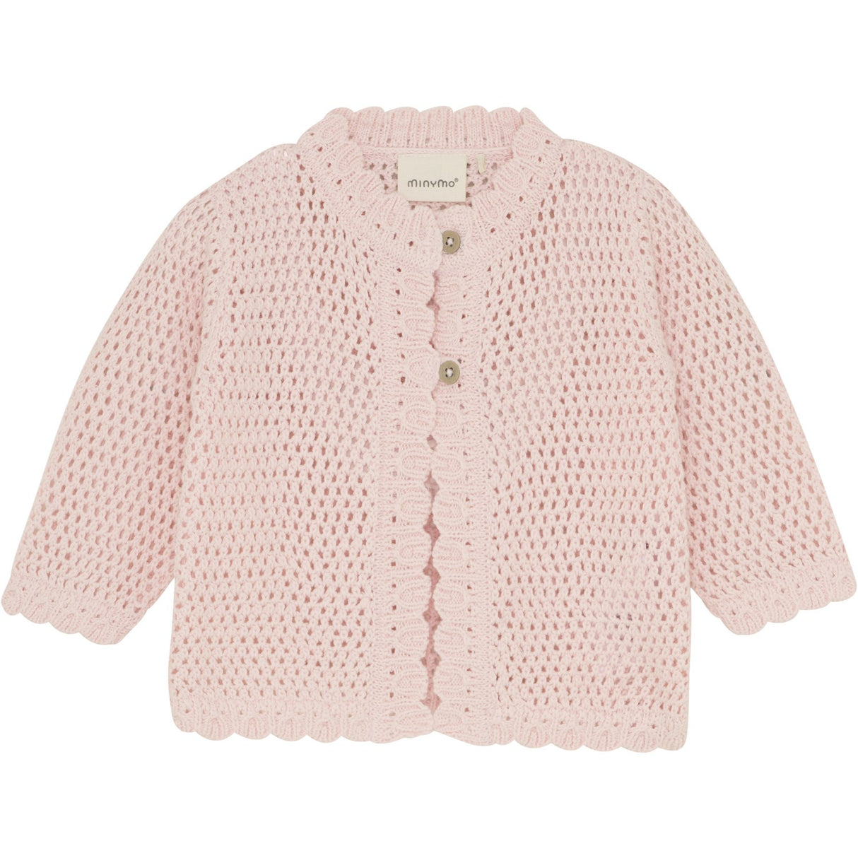 Minymo Pink Dogwood Cardigan Strik