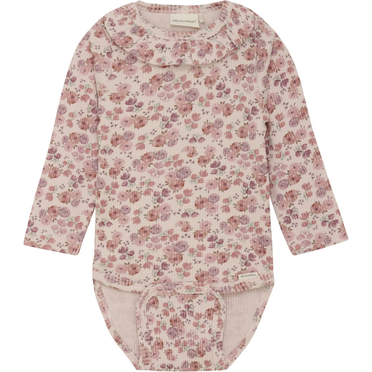 Minymo Peach Whip Body AOP Rib