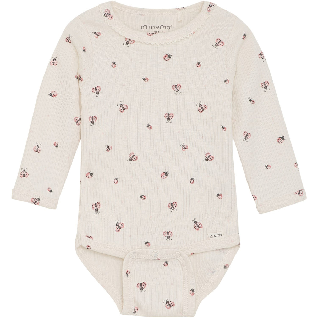 Minymo White Swan Body AOP Rib