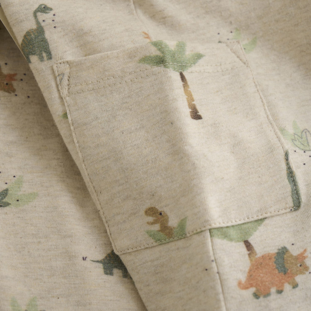 Minymo Light Beige Melange Heldragt AOP