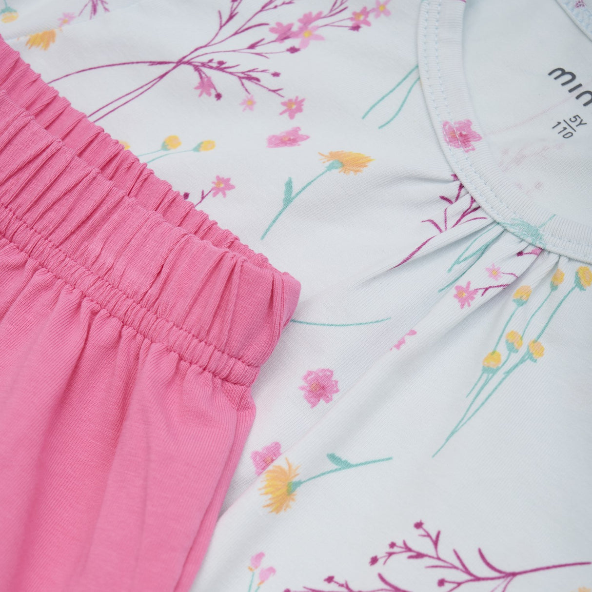 Minymo Wan Blue T-Shirt og Shorts Sæt AOP