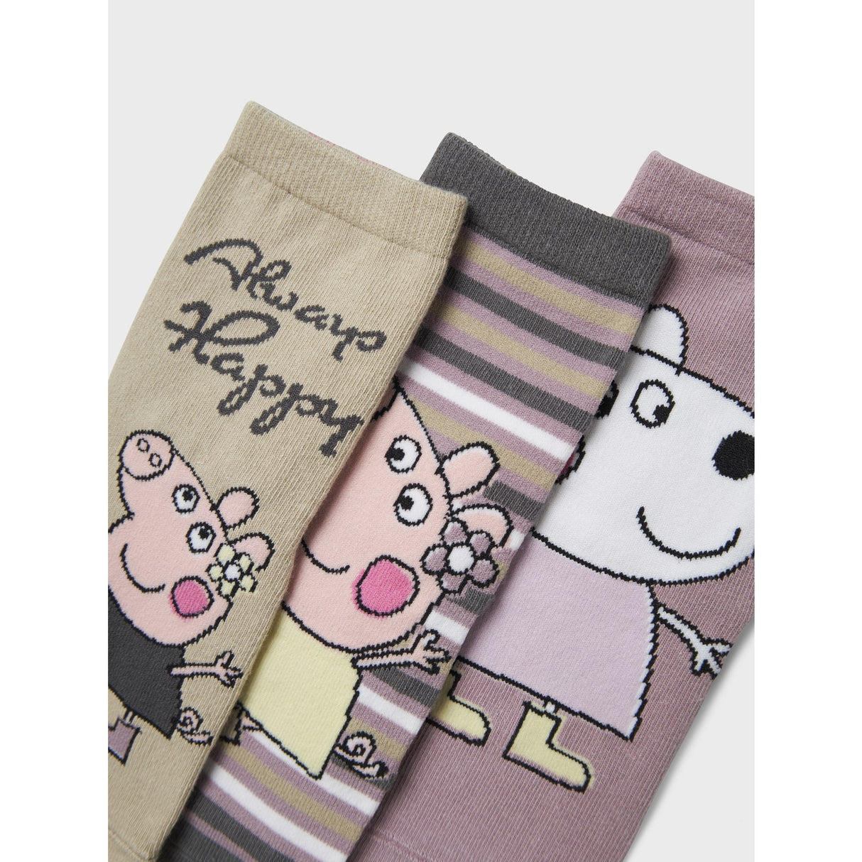 Name It Elderberry Dassa Peppa Pig 3-pak Strømper