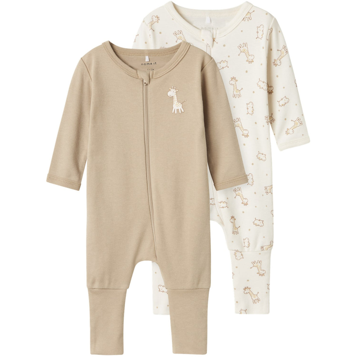 Name It Jet Stream Natdragt 2-pak Zip Jet Giraffe Noos