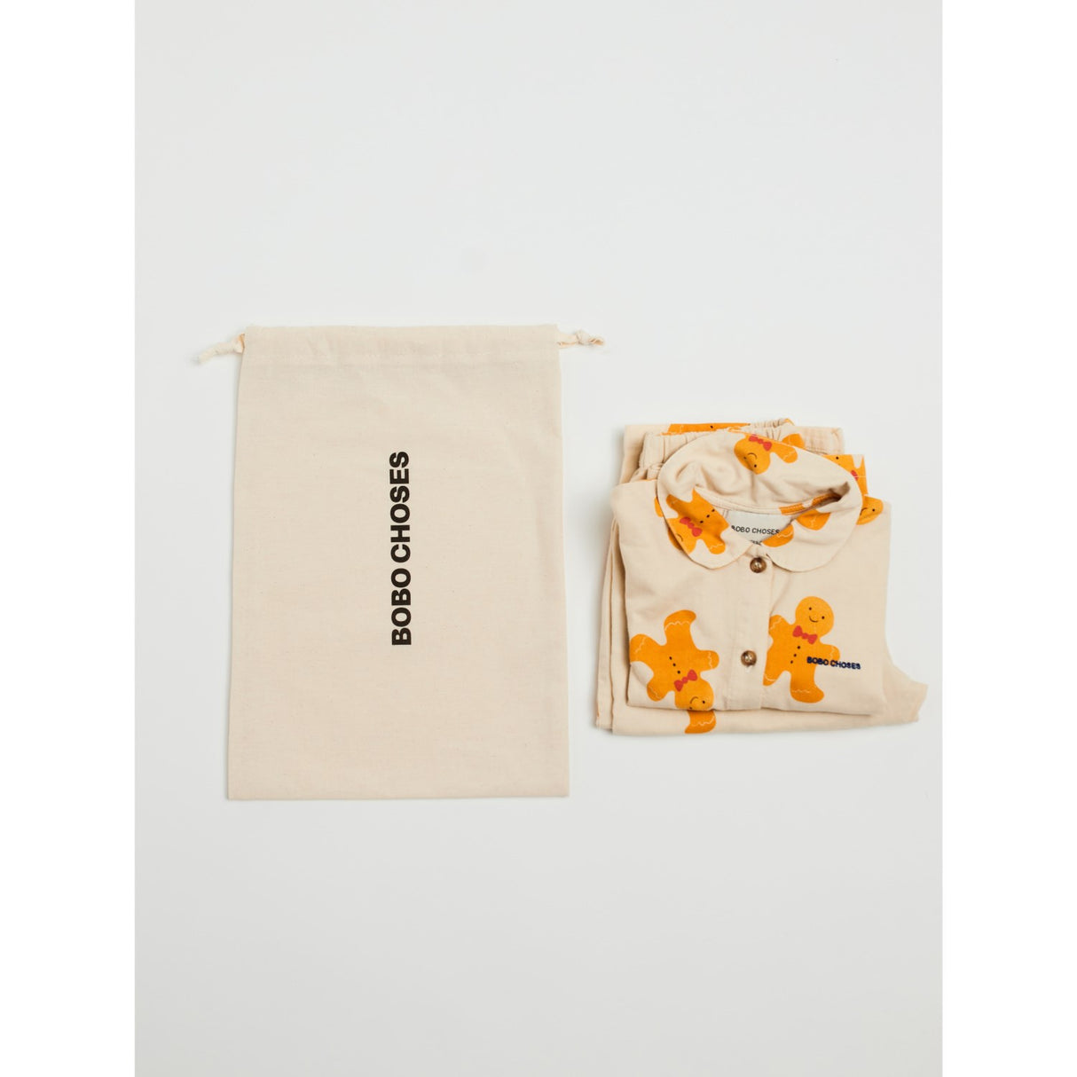 Bobo Choses Jule Hyggesæt Gingerbread Offwhite AOP