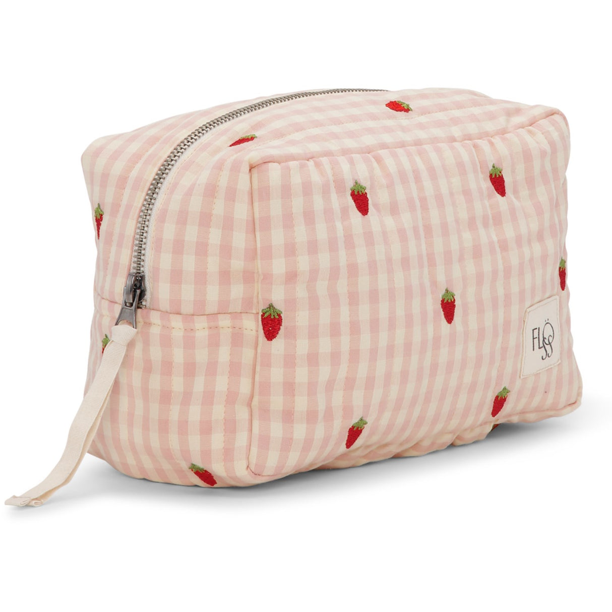 Flöss Pink Berry Gingham Dolly Lille Toilettaske
