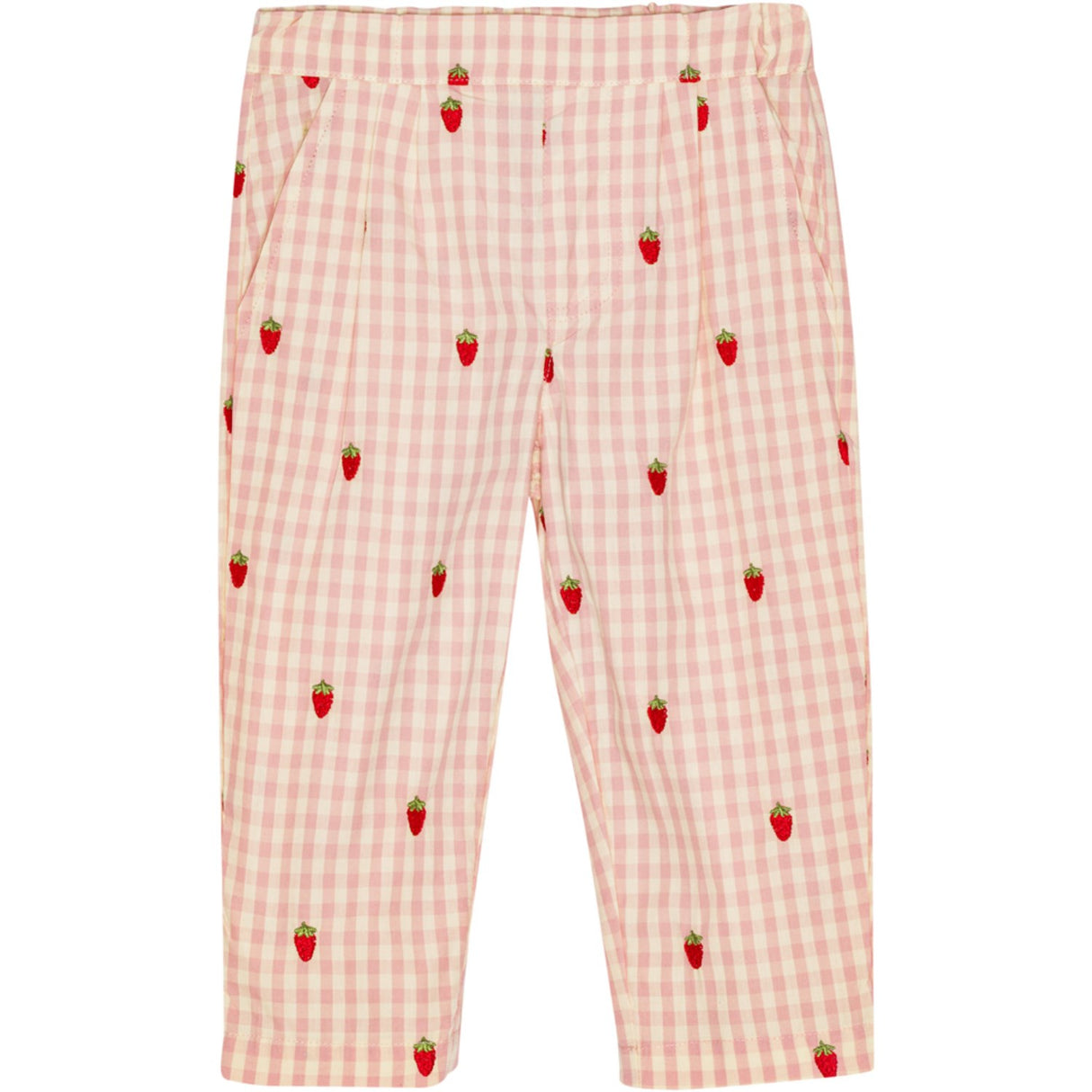 Flöss Pink Berry Gingham Dolly Bukser