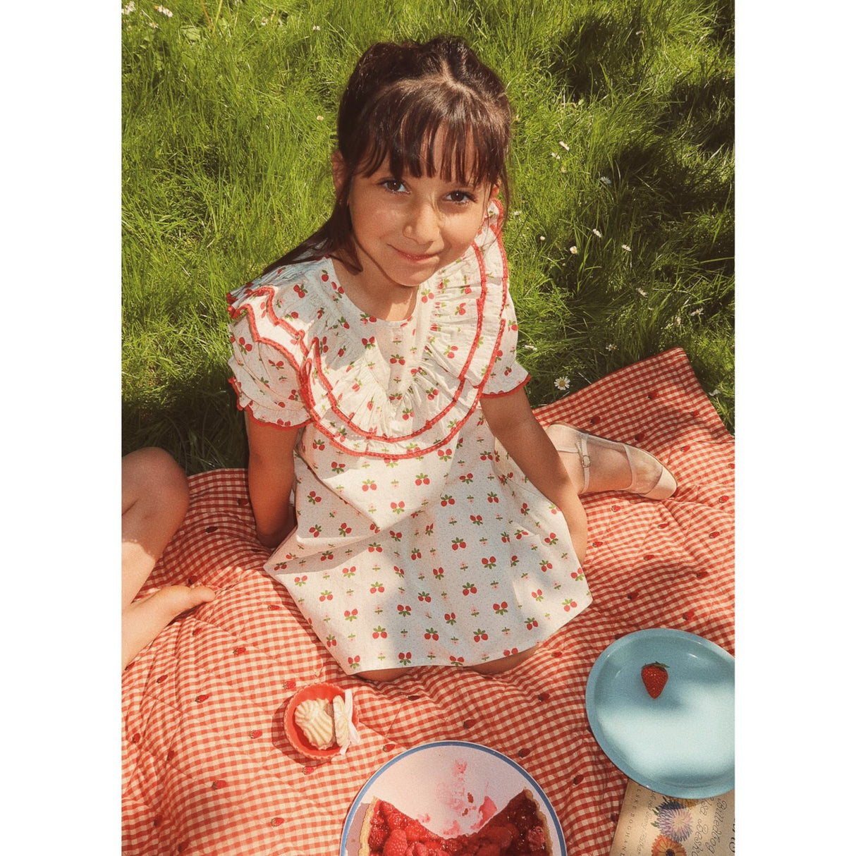 Flöss Soft White Berry Sofia Kjole