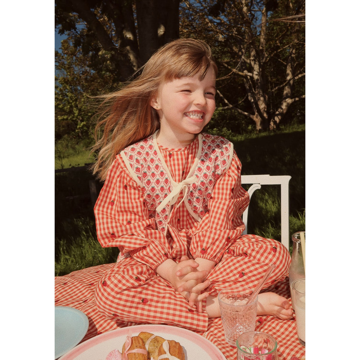 Flöss Berry Gingham Molly Bukser