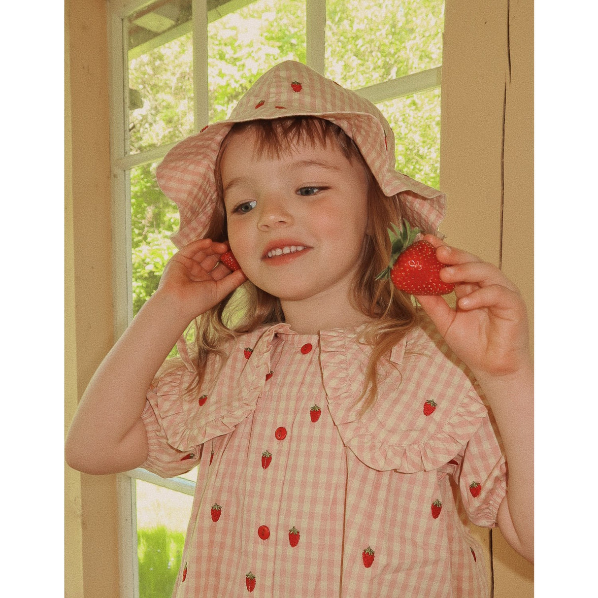 Flöss Pink Berry Gingham Dolly Solhat