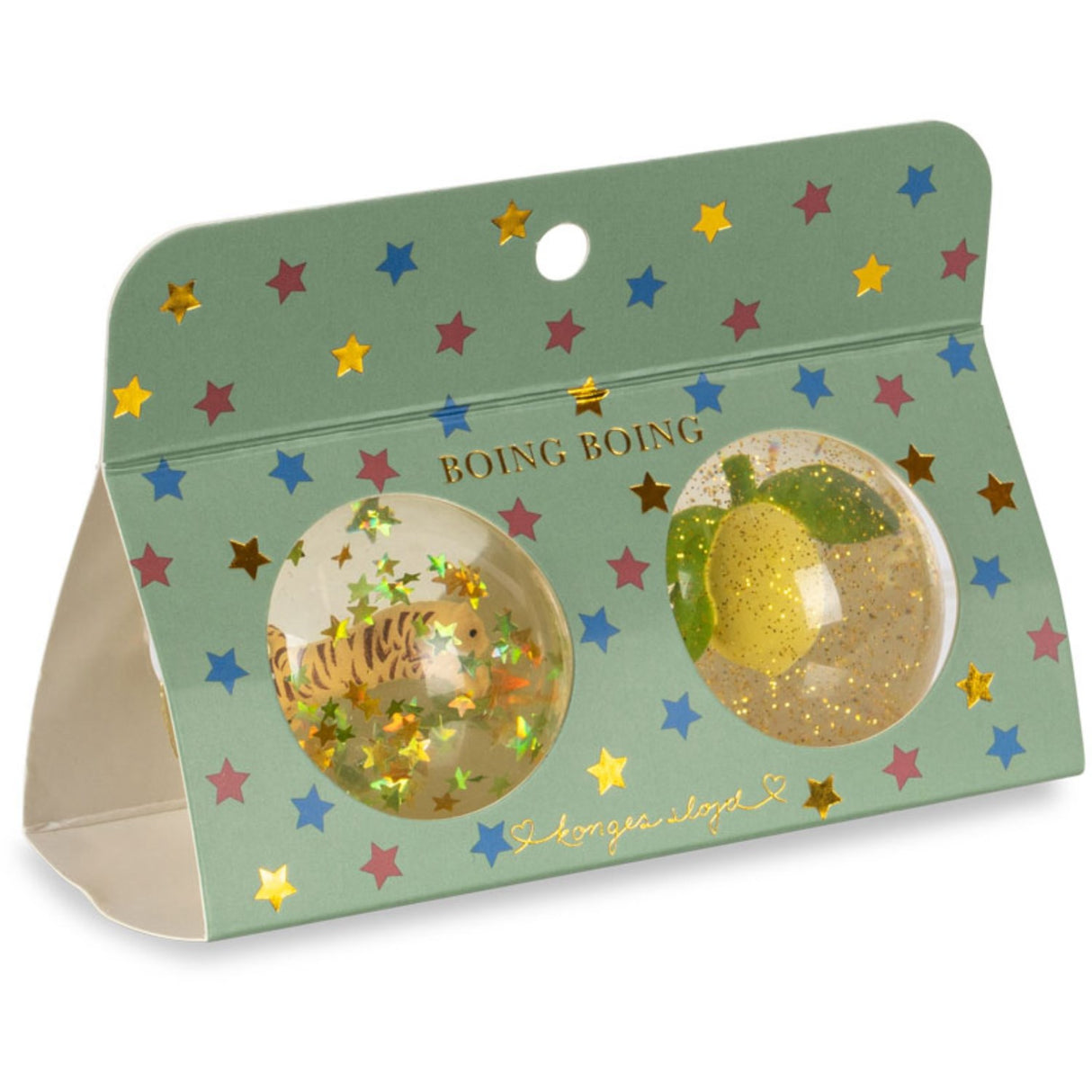 Konges Sløjd Lemon/Tiger 2-pak Hoppebolde