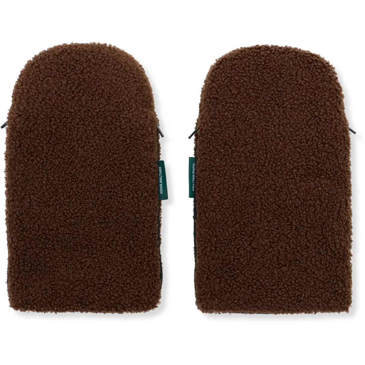 KongWalther Chocolate Brown Teddy Østerbro Barnevognshandsker