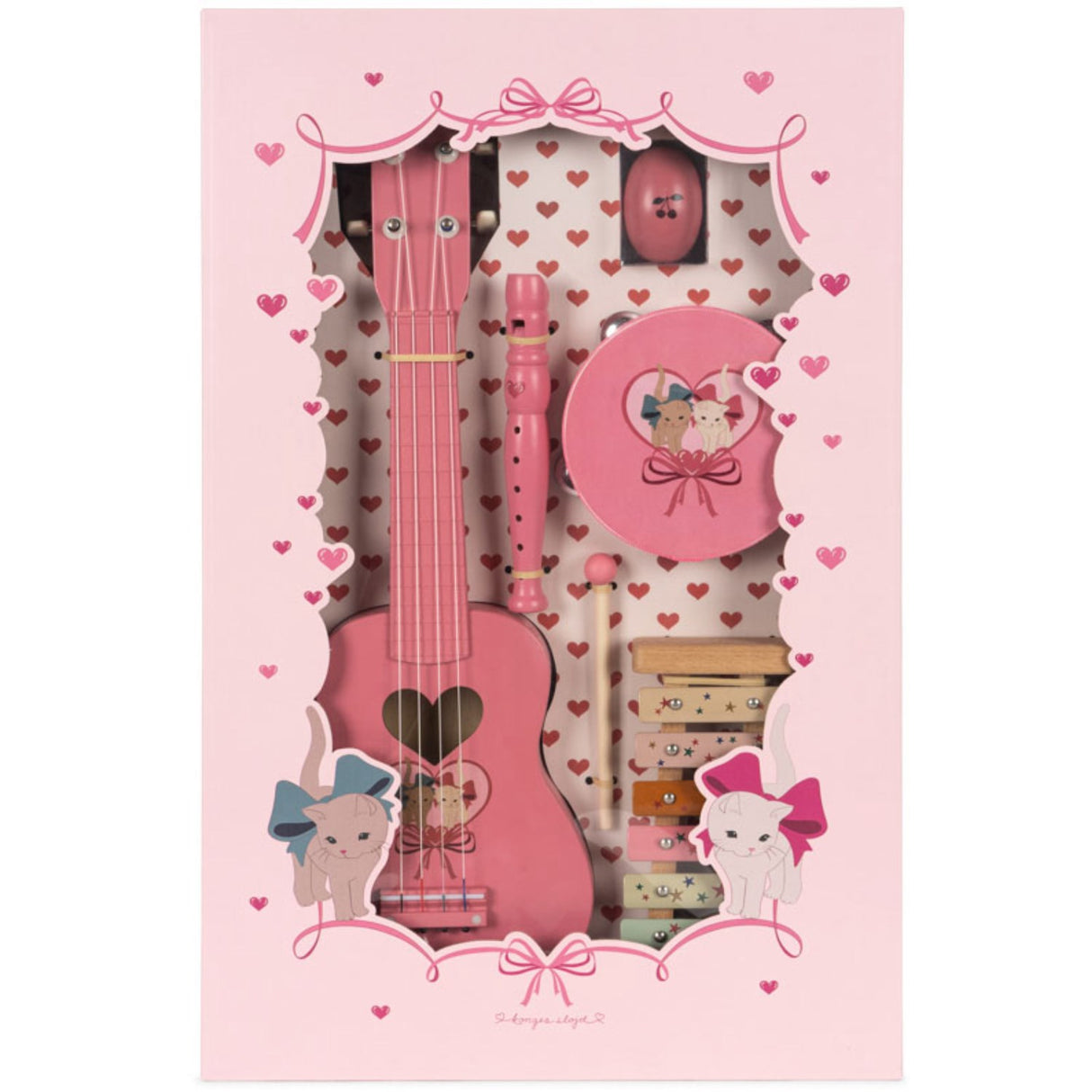 Konges Sløjd Bow Kitty Pink All I Wish For - Musiksæt