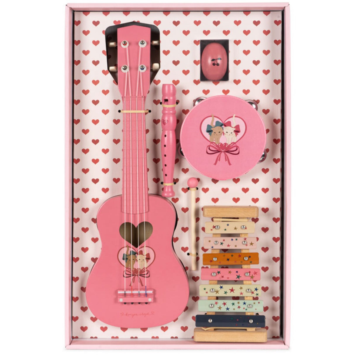 Konges Sløjd Bow Kitty Pink All I Wish For - Musiksæt